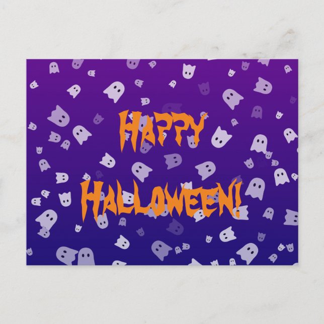 Postal Fantasmagórico de Halloween (Anverso)