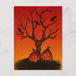 Postal fantasmal de Halloween