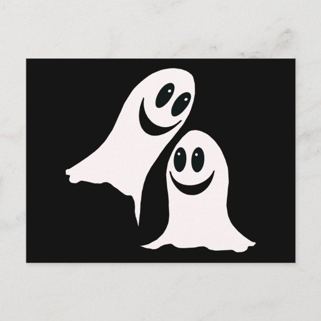 Postal Fantasmas de Personalizado de Halloween (Anverso)