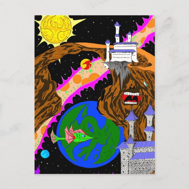 Postal Fantasmas imágenes ocultas (Anverso)