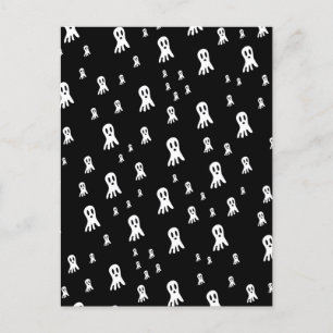 Postal Fantasmas oscuros de Halloween