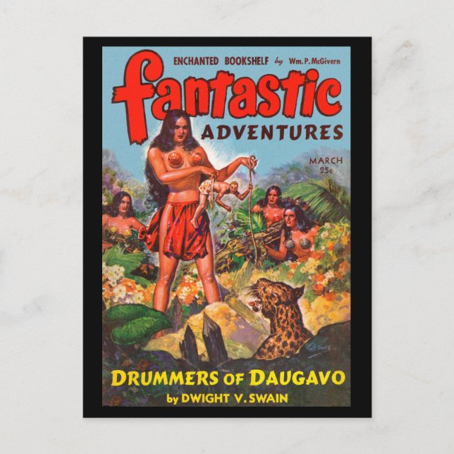 Postal Fantastic Adventures v05 n03 (Mar 1943)_Pulp Art (Anverso)