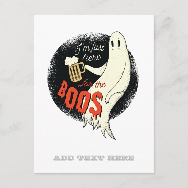 Postal Fantástica CERVEZA FANTÁSTICA de Halloween justo a (Anverso)