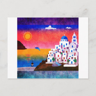 Postal Fantástica isla griega