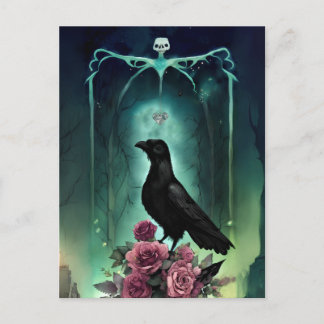 Postal fantástica para el Ilustracion Gótico Raven