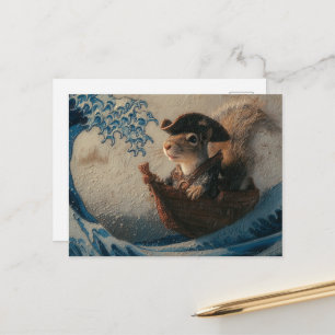 Postal Fantástico Pirata Ardilla Adorable