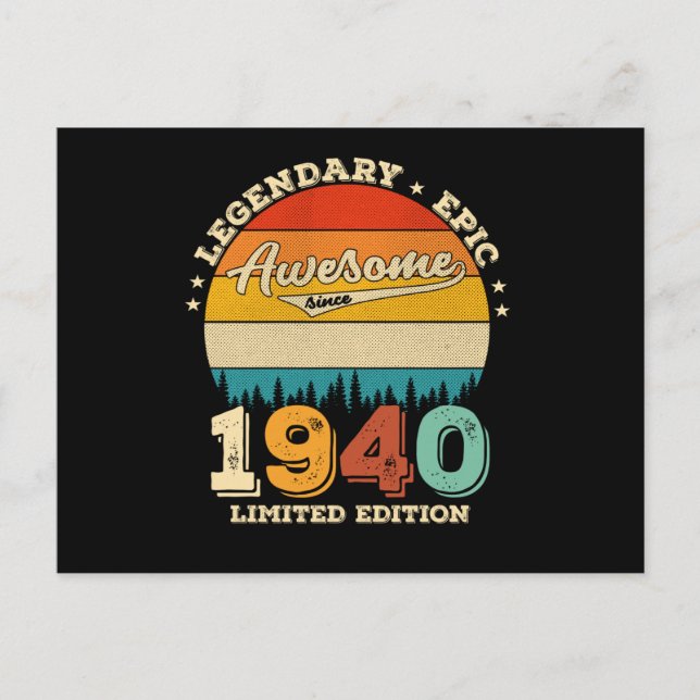 Postal Fantástico regalo de cumpleaños número 85 años, cu (Anverso)