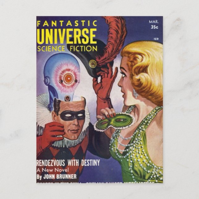 Postal fantástico rompecabezas del Universo 2 (Anverso)
