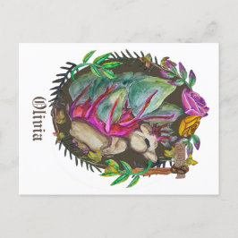 Postal Fantasy kohlrabi hedgehog - hedgehog lindo