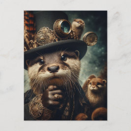 Postal Fantasy Otter Steampunk