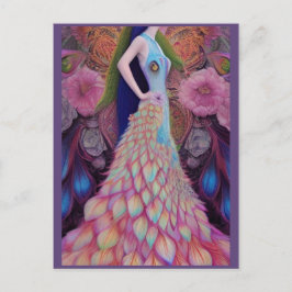Postal Fantasy Peacock Boda Vestido Fairytale Brie Post