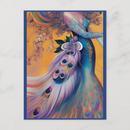 Postal Fantasy Peacock Boda Vestido Fairytale Novia