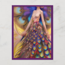Fantasy Peacock Boda Vestido Fairytale Woodland
