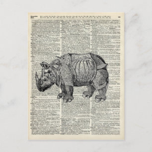 Postal Fantasy steampunk Rhinoceros