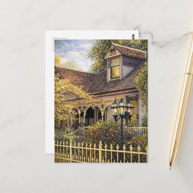 Postal Fantasy Victorian Gingerbread I (Anverso/Reverso In Situ)