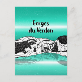 Postal Fanza de la garganta de Verdon