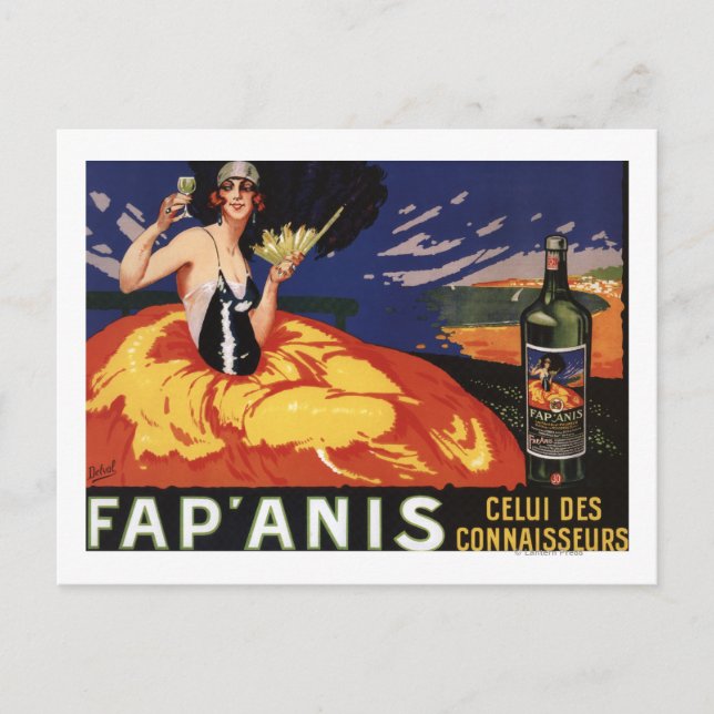 Postal Fap'Anis Celui Des Connaisseurs (Anverso)