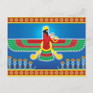 Postal Faravahar Persa Zoroastriana