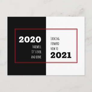 Postal FAREWELL 2020   Mirando hacia el futuro 2021   Año