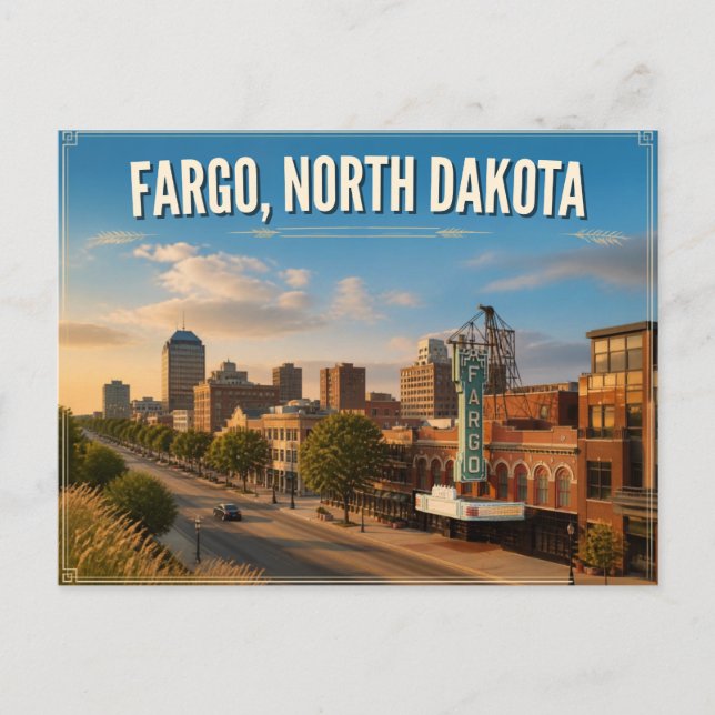 Postal Fargo Dakota del Norte (Anverso)