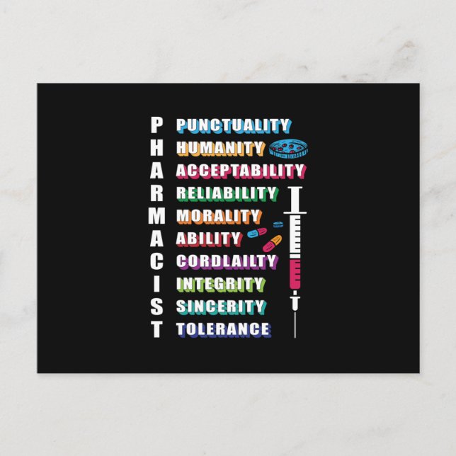 Postal Farmacéutico Citando Farmacéuticos Farmacéuticos (Anverso)