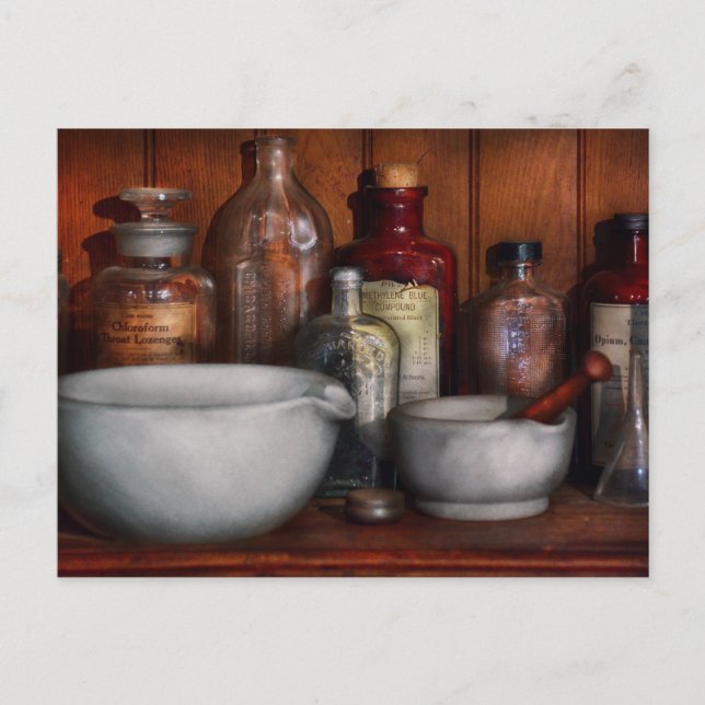 Postal Farmacéutico - Medicina para la tos (Anverso)