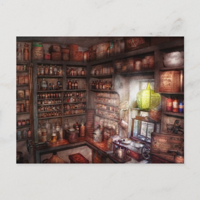 Postal Farmacia - Equipo - Estudio de Merlin (Anverso)