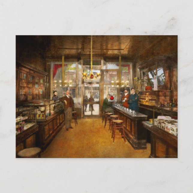 Postal Farmacia - Farmacia del Congreso 1910 (Anverso)