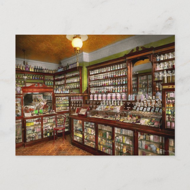 Postal Farmacia - La farmacia del Sr. Jones 1907 (Anverso)