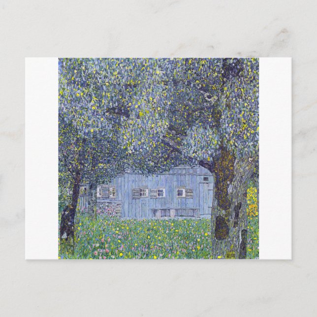 Postal Farmhouse, Gustav Klimt (Anverso)