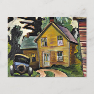 Postal Farmhouse y Auto de Prudence Heward,