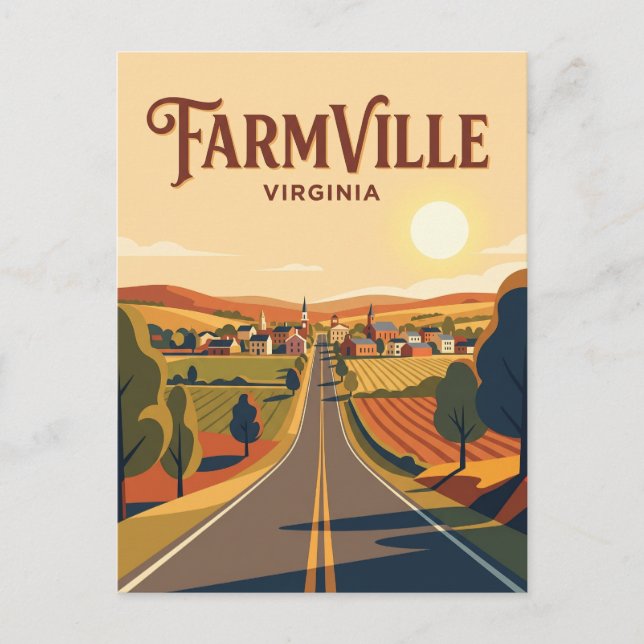 Postal Farmville EE. UU. (Anverso)