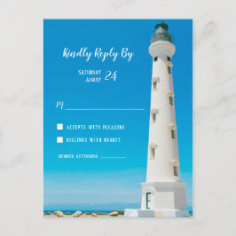Postal Faro Aruba Boda de Destino RSVP