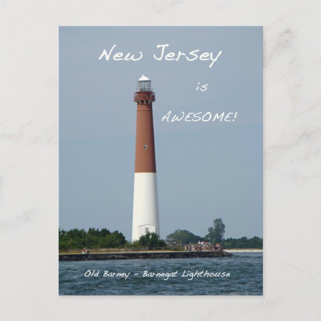 Postal Faro Barnegat Long Beach Island Nueva Jersey (Anverso)