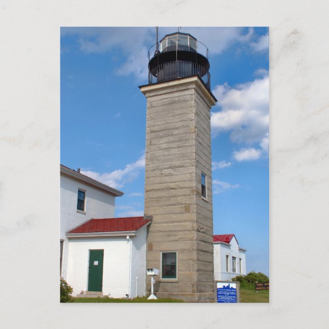 Postal Faro Beavertail, Isla Rhode (Anverso)