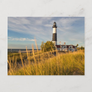 Postal Faro Big Sable Point En El Lago Michigan