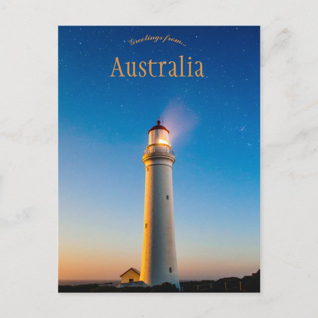 Postal Faro Cabo Nelson Victoria Australia (Anverso)