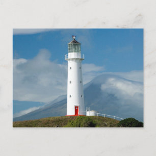Postal Faro Cape Egmont y Monte Taranaki/Mt