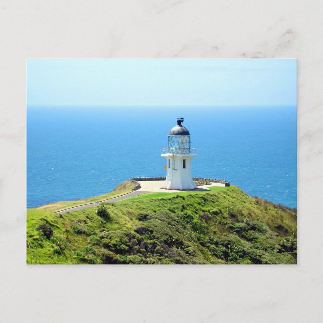Postal Faro Cape Reinga, Nueva Zelanda (Anverso)