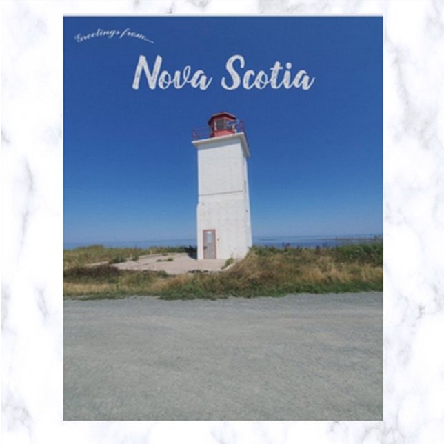 Postal Faro Caribou Nova Scotia (Subido por el creador)