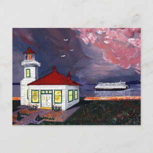 Postal Faro con ferry
