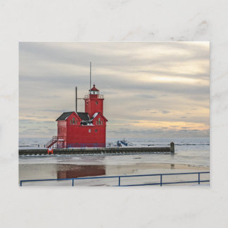 Postal Faro conocido como el gran rojo en Holanda Michiga