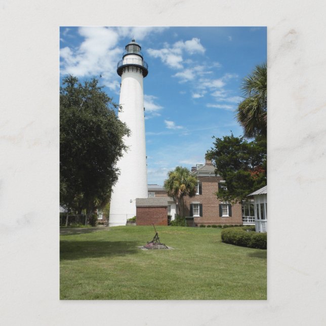 Postal Faro contra un cielo del verano (Anverso)