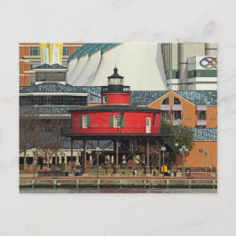 Postal Faro de Baltimore Inner Harbour Seven pies (7 pies