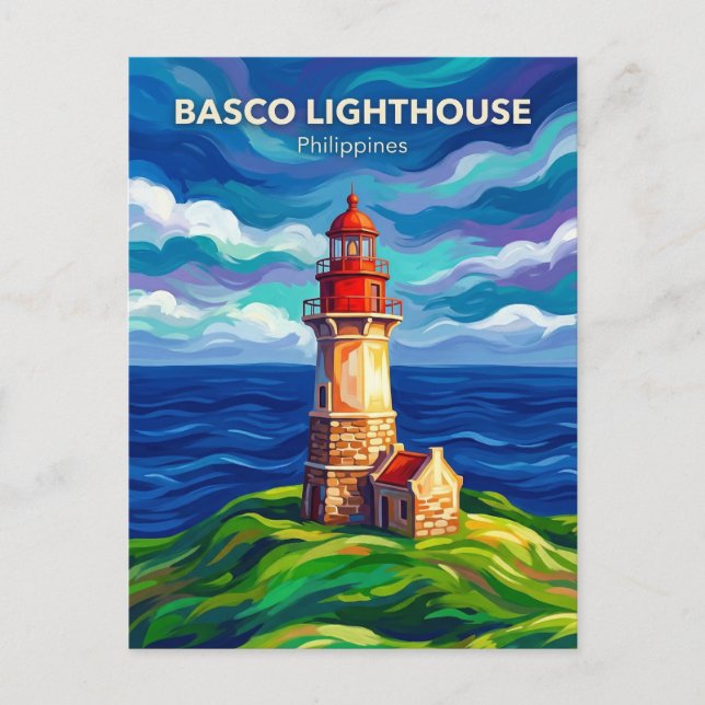 Postal Faro de Basco Filipinas (Anverso)