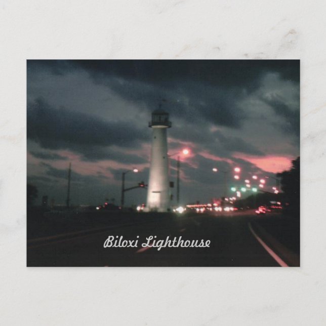 Postal Faro de Biloxi (Anverso)