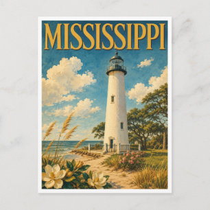 Postal Faro de Biloxi Mississippi GeoSaga