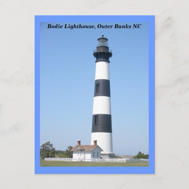 Postal Faro de Bodie Island OBX Carolina del Norte (Anverso)