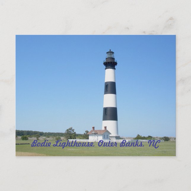 Postal Faro de Bodie Island OBX Carolina del Norte (Anverso)
