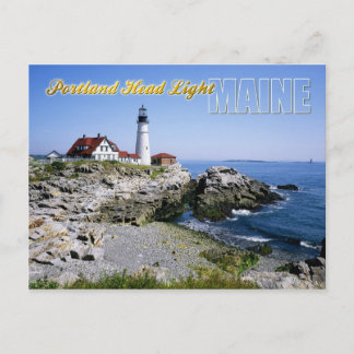 Postal Faro de cabeza de Portland, Cabo Elizabeth, Maine